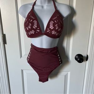 Underwire 36D high waisted bikini